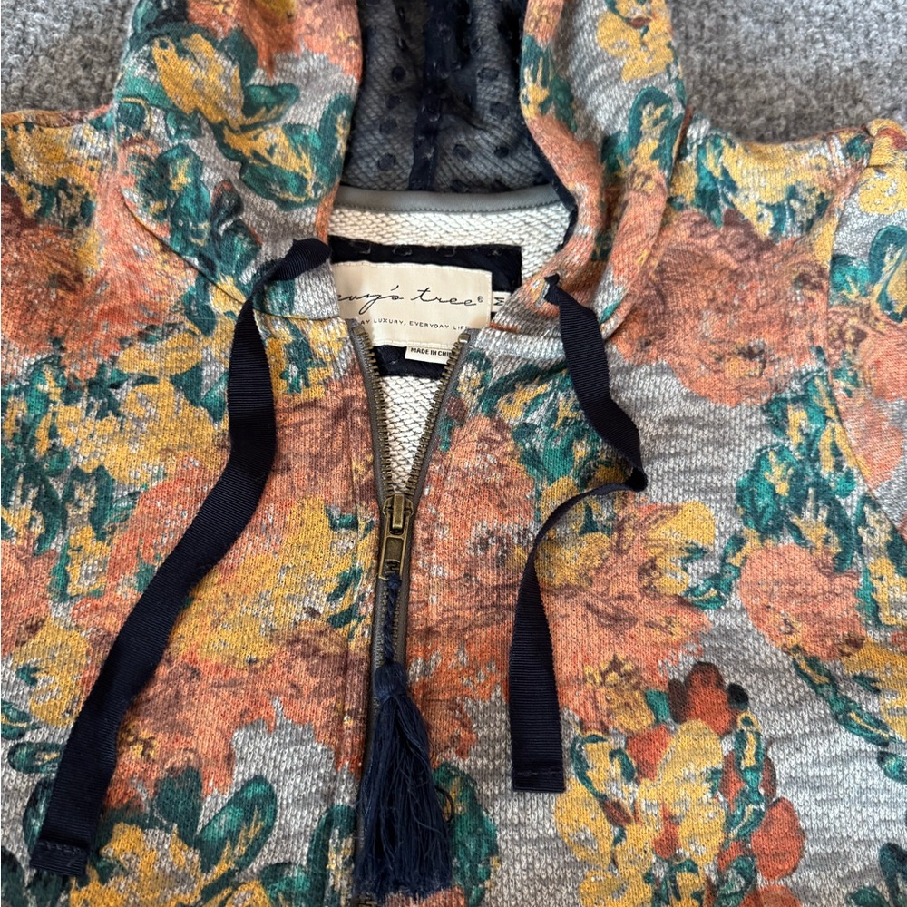 Evy's Tree Sophie Full Zip Women's Multicolor Hoodie Jacket Vintage SZ M - Picture 12 of 16